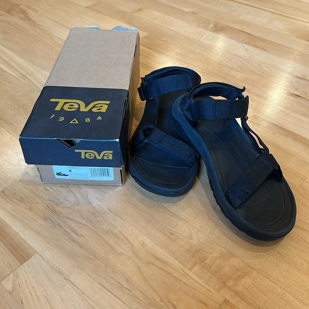 Teva Hurricane XLT2 Black Outdoor Hiking Sandals - Picture 9 of 14